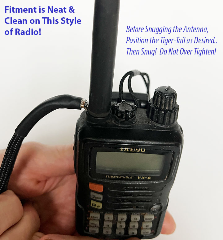 HAM 2 Band Tiger Tail Counterpoise Tactical Highest Quality & Very Affordable - 1 Size Fits Most Modern Handhelds - Image 4